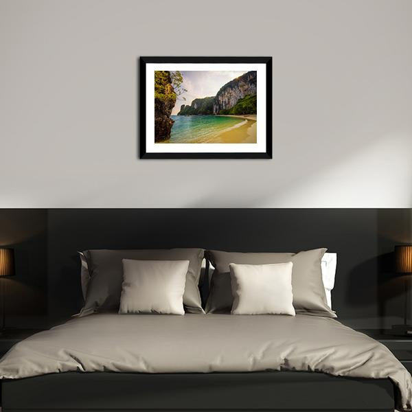 Beach On Koh Hong Island Canvas Wall Art-5 Horizontal-Gallery Wrap-22" x 12"-Tiaracle