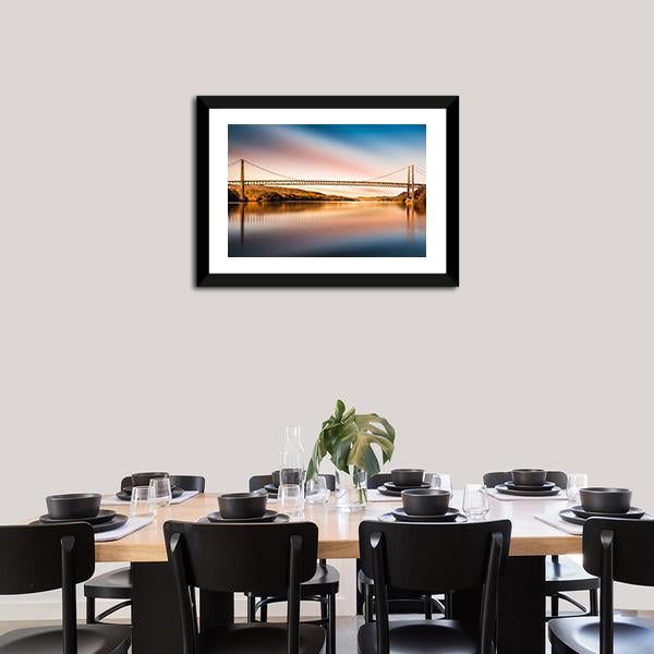 Bear Mountain Bridge Panoramic Canvas Wall Art-1 Piece-36" x 12"-Tiaracle