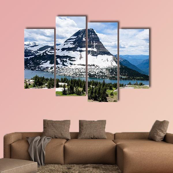 Bearhat Mountain Montana Canvas Wall Art-4 Pop-Gallery Wrap-50" x 32"-Tiaracle