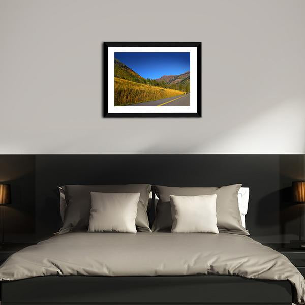 Autumn Drive Colorado Canvas Wall Art-3 Horizontal-Gallery Wrap-25" x 16"-Tiaracle