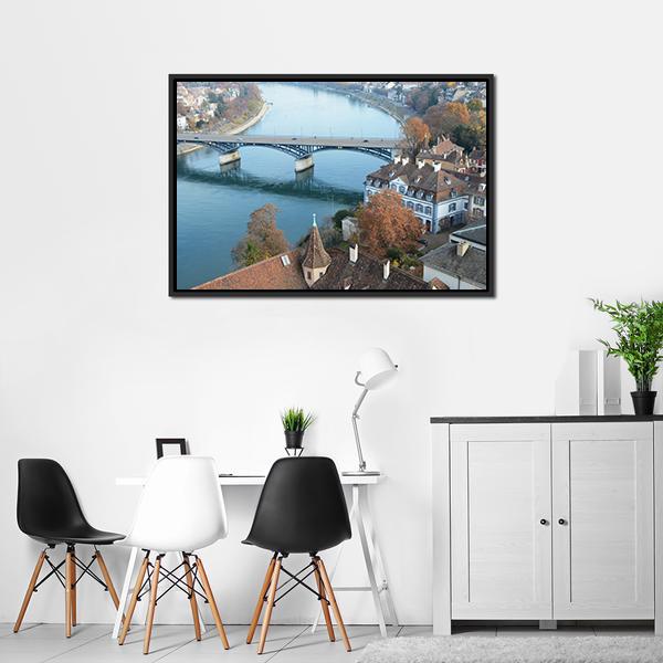 Beautiful Basel Switzerland Canvas Wall Art-5 Horizontal-Gallery Wrap-22" x 12"-Tiaracle