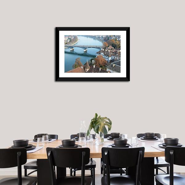 Beautiful Basel Switzerland Canvas Wall Art-5 Horizontal-Gallery Wrap-22" x 12"-Tiaracle