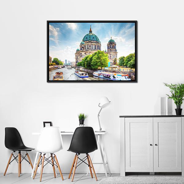 Beautiful Berlin Cathedral Vertical Canvas Wall Art-3 Vertical-Gallery Wrap-12" x 25"-Tiaracle