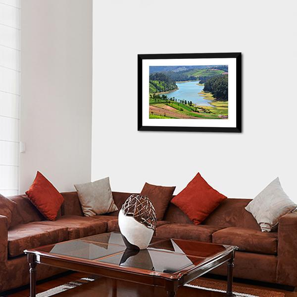 Beautiful Lake View Canvas Wall Art-3 Horizontal-Gallery Wrap-25" x 16"-Tiaracle