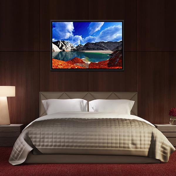 Beautiful Landscape Vertical Canvas Wall Art-3 Vertical-Gallery Wrap-12" x 25"-Tiaracle
