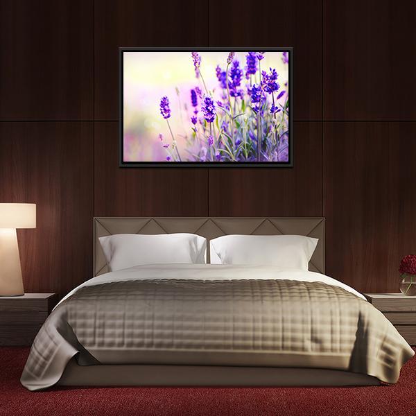 Beautiful Lavender Field Canvas Wall Art-3 Horizontal-Gallery Wrap-25" x 16"-Tiaracle