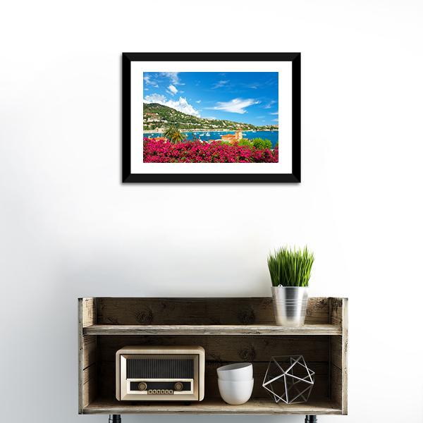 Beautiful Mediterranean Landscape Canvas Wall Art-1 Piece-Framed Print-20" x 16"-Tiaracle