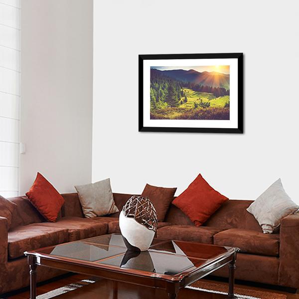Beautiful Summer Landscape Canvas Wall Art-3 Horizontal-Gallery Wrap-25" x 16"-Tiaracle