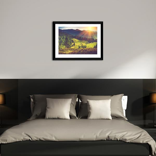 Beautiful Summer Landscape Canvas Wall Art-3 Horizontal-Gallery Wrap-25" x 16"-Tiaracle