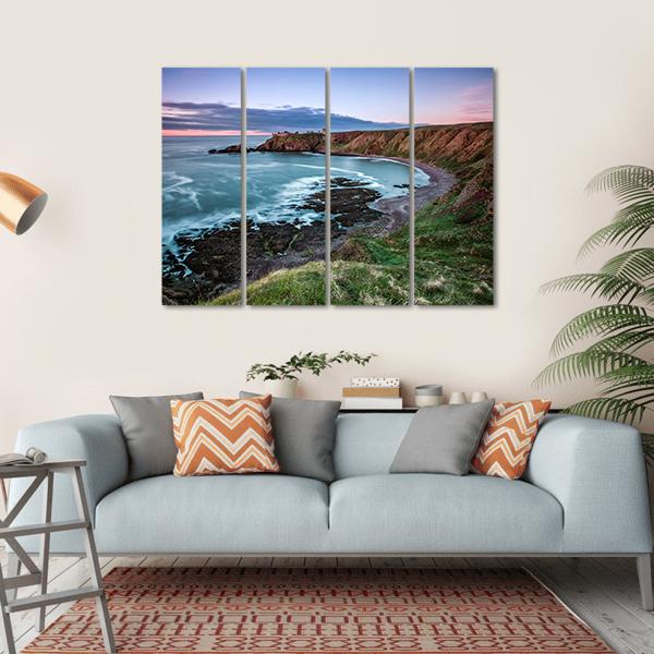 Castle Point In England Canvas Wall Art-4 Horizontal-Gallery Wrap-34" x 24"-Tiaracle