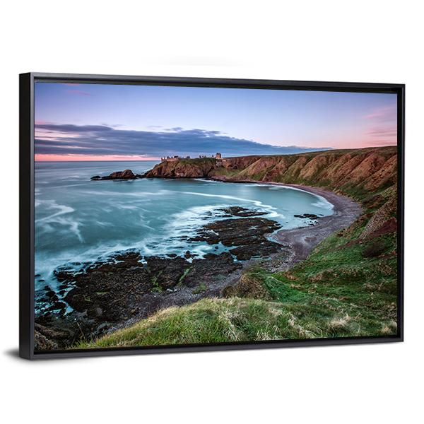Castle Point In England Canvas Wall Art-3 Horizontal-Gallery Wrap-25" x 16"-Tiaracle