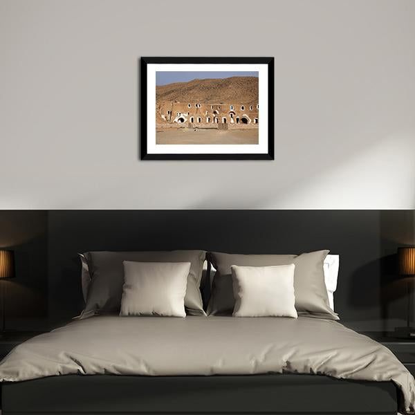 Bedouin House Tunisia Canvas Wall Art-3 Horizontal-Gallery Wrap-25" x 16"-Tiaracle