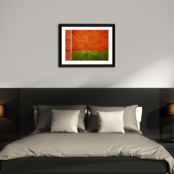 Belarus Flag Panoramic Canvas Wall Art-1 Piece-36" x 12"-Tiaracle