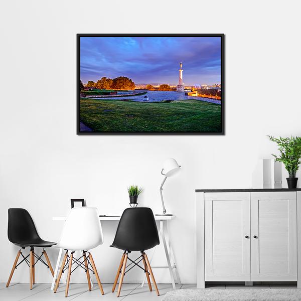 Belgrade Fortress Canvas Wall Art-3 Horizontal-Gallery Wrap-25" x 16"-Tiaracle
