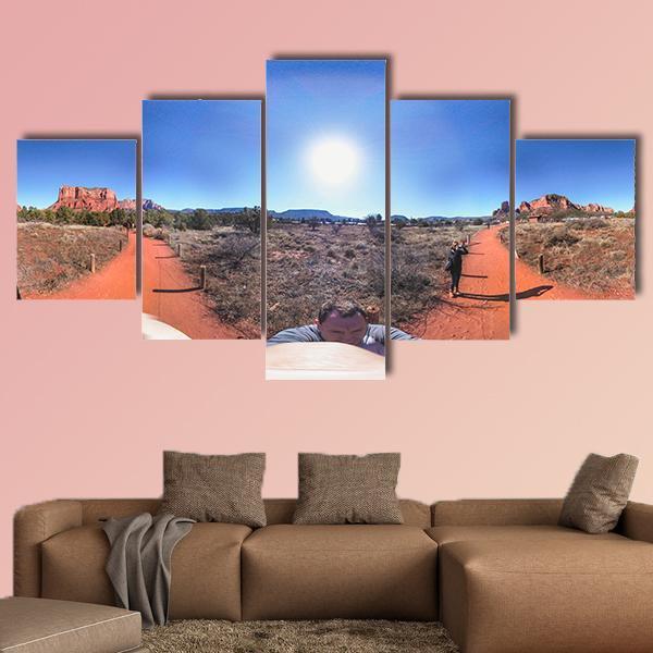 Bell Rock US Canvas Wall Art-5 Star-Gallery Wrap-62" x 32"-Tiaracle