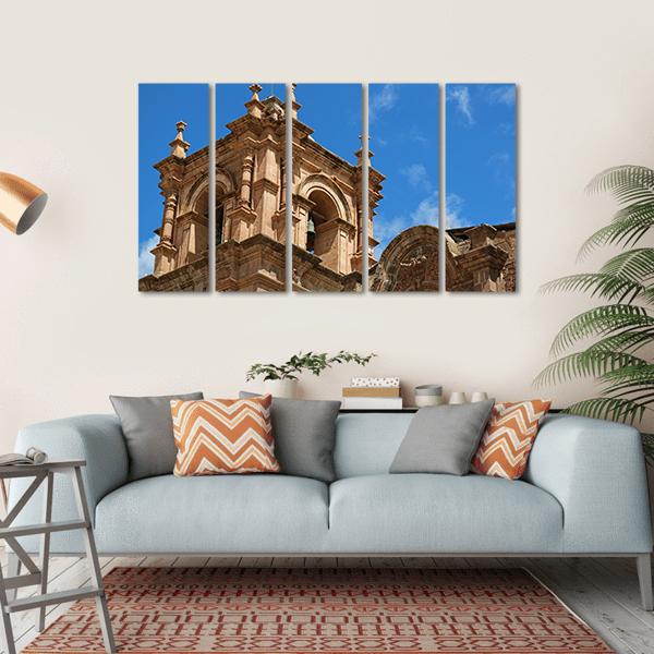 Bell Tower Of Puno Canvas Wall Art-5 Horizontal-Gallery Wrap-22" x 12"-Tiaracle