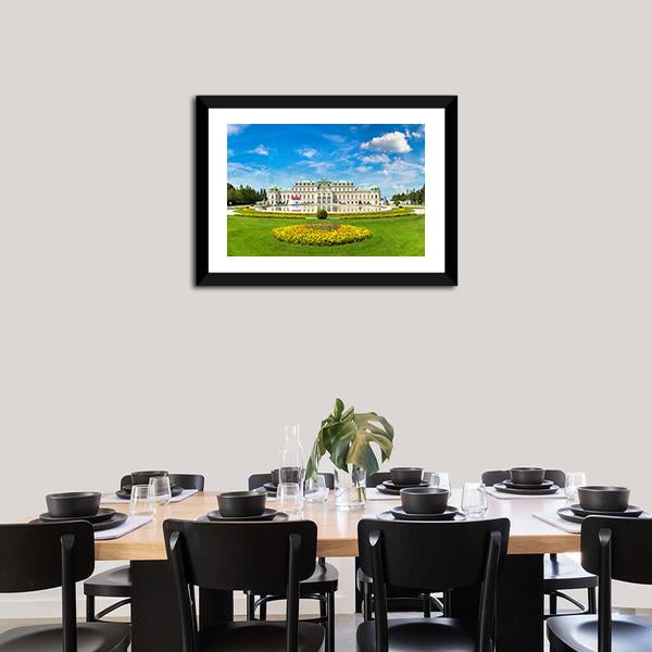 Belvedere Museum Austria Panoramic Canvas Wall Art-1 Piece-36" x 12"-Tiaracle
