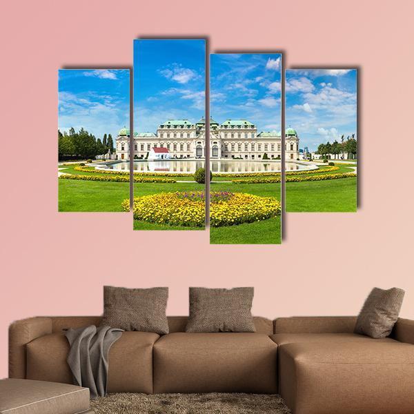 Belvedere Museum Austria Canvas Wall Art-4 Pop-Gallery Wrap-50" x 32"-Tiaracle