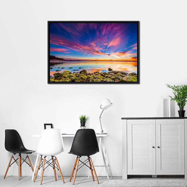 Benbrook Lake Canvas Wall Art-5 Horizontal-Gallery Wrap-22" x 12"-Tiaracle