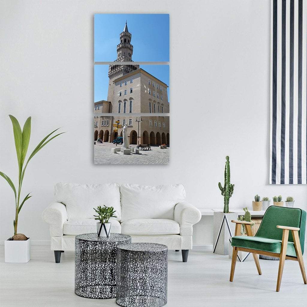 Berlin Town Hall Monument Vertical Canvas Wall Art-3 Vertical-Gallery Wrap-12" x 25"-Tiaracle