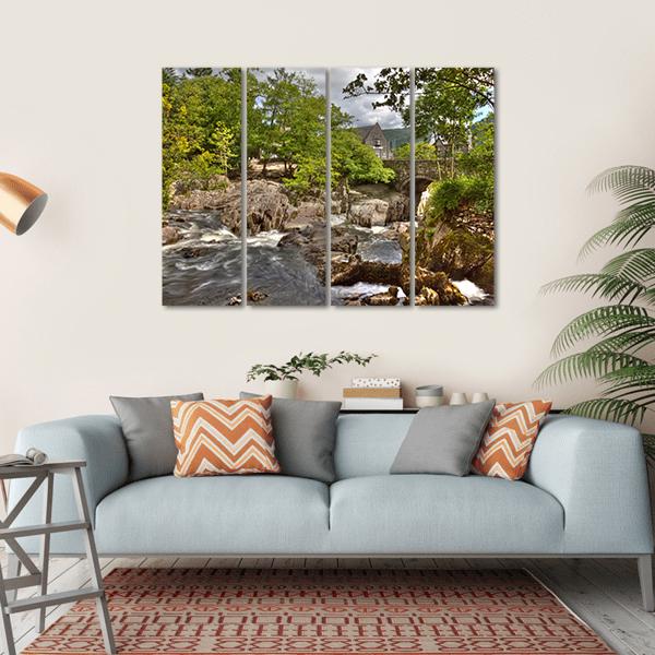 Betws y Coed Bridge Canvas Wall Art-4 Horizontal-Gallery Wrap-34" x 24"-Tiaracle