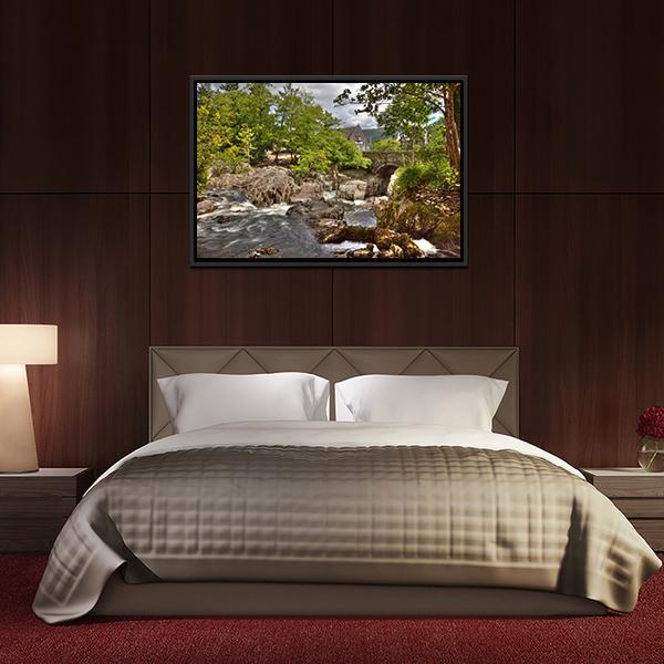 Betws y Coed Bridge Canvas Wall Art-5 Horizontal-Gallery Wrap-22" x 12"-Tiaracle