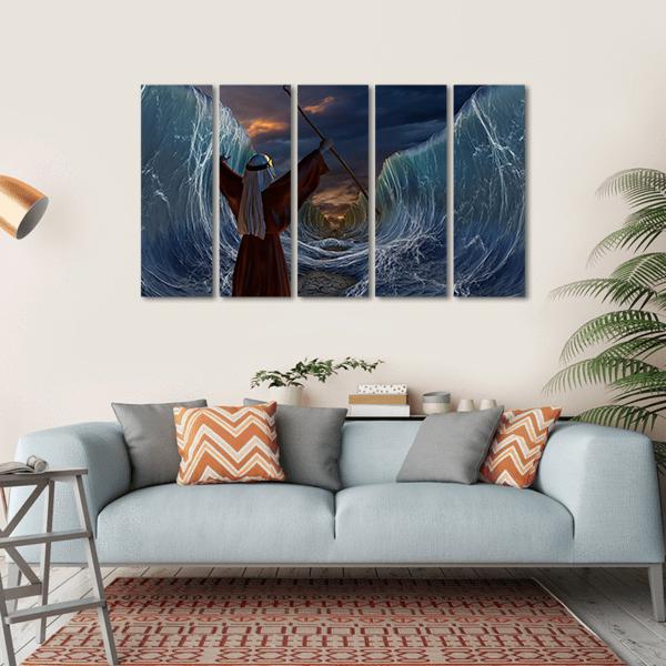 Biblical Narrative Canvas Wall Art-5 Horizontal-Gallery Wrap-22" x 12"-Tiaracle