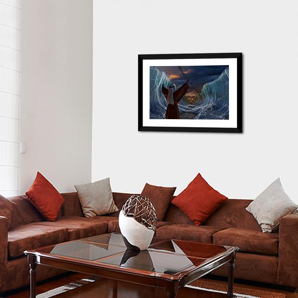 Biblical Narrative Panoramic Canvas Wall Art-1 Piece-36" x 12"-Tiaracle