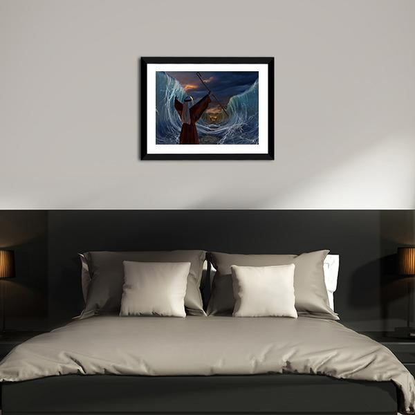 Biblical Narrative Panoramic Canvas Wall Art-1 Piece-36" x 12"-Tiaracle