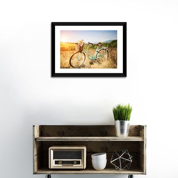 Vintage Bicycle Canvas Wall Art-1 Piece-Framed Print-20" x 16"-Tiaracle