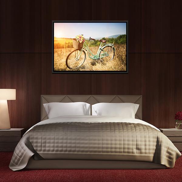 Vintage Bicycle Canvas Wall Art-3 Horizontal-Gallery Wrap-25" x 16"-Tiaracle