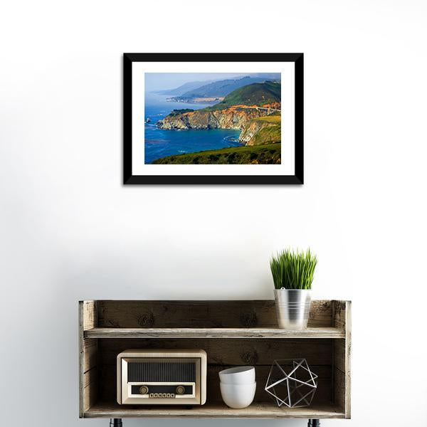 Big Sur California Coast Panoramic Canvas Wall Art-1 Piece-36" x 12"-Tiaracle