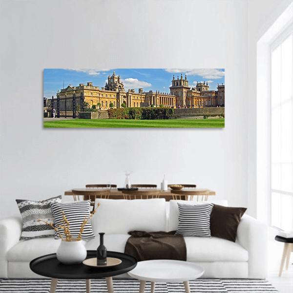 Blenheim Palace England Panoramic Canvas Wall Art-1 Piece-36" x 12"-Tiaracle