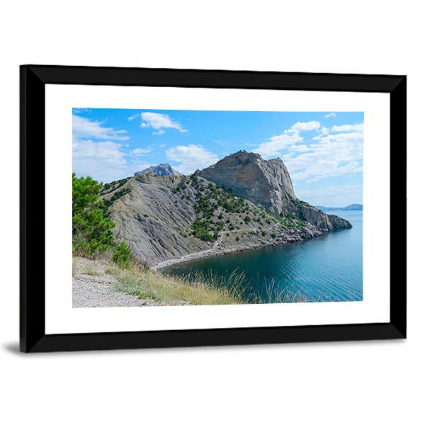 Blue Bay In The New World Crimea Canvas Wall Art-3 Horizontal-Gallery Wrap-25" x 16"-Tiaracle