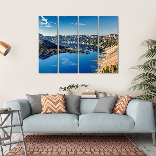 Blue Jewel Lake Oregon Canvas Wall Art-4 Horizontal-Gallery Wrap-34" x 24"-Tiaracle