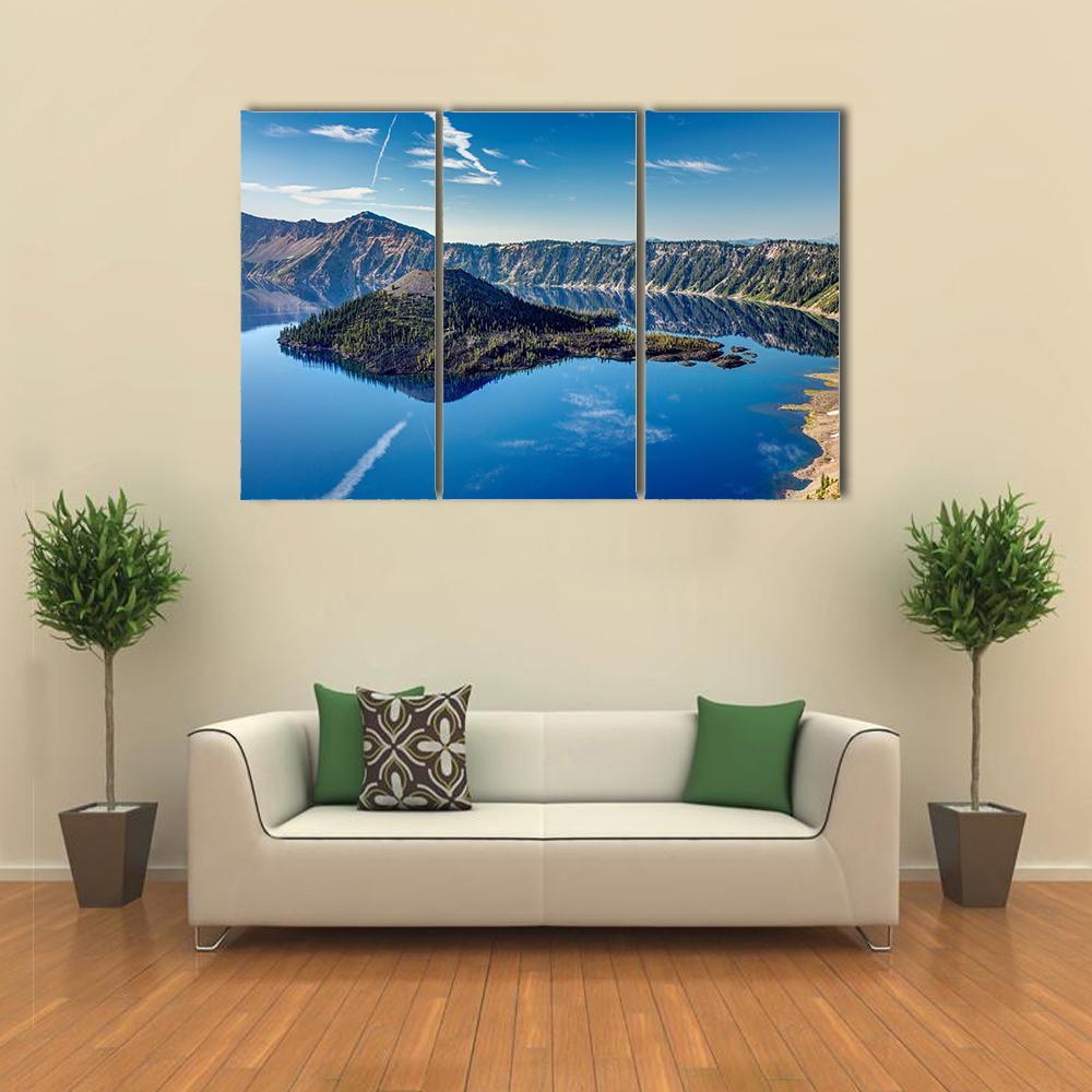 Blue Jewel Lake Oregon Canvas Wall Art-3 Horizontal-Gallery Wrap-37" x 24"-Tiaracle