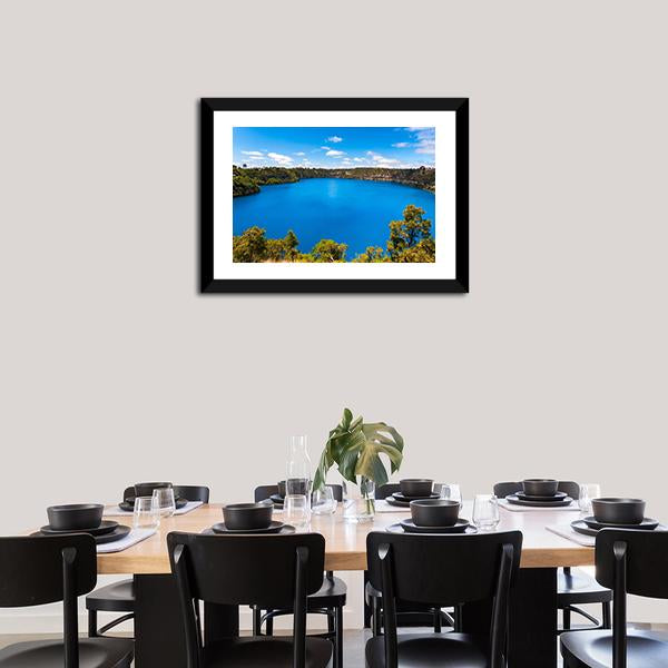 Blue Lake Australia Canvas Wall Art-3 Horizontal-Gallery Wrap-25" x 16"-Tiaracle