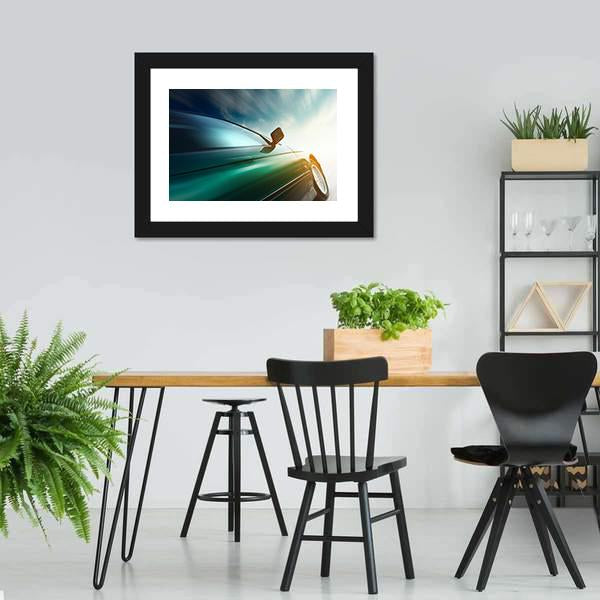 Blurred Car Canvas Wall Art-3 Horizontal-Gallery Wrap-25" x 16"-Tiaracle