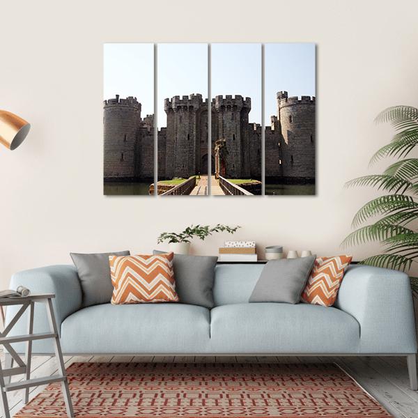 Bodiam Castle & Robertsbridge Canvas Wall Art-4 Horizontal-Gallery Wrap-34" x 24"-Tiaracle