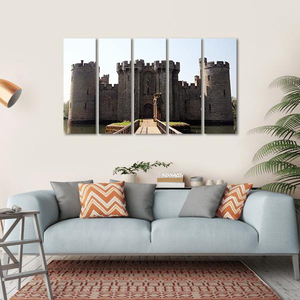 Bodiam Castle & Robertsbridge Canvas Wall Art-5 Horizontal-Gallery Wrap-22" x 12"-Tiaracle