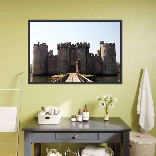Bodiam Castle & Robertsbridge Canvas Wall Art-5 Horizontal-Gallery Wrap-22" x 12"-Tiaracle