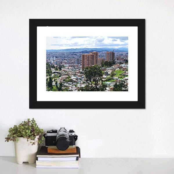 Bogota Urban Landscape Panoramic Canvas Wall Art-1 Piece-36" x 12"-Tiaracle
