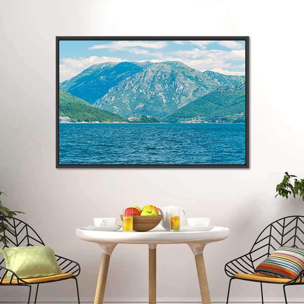Boka Kotor Bay Canvas Wall Art-3 Horizontal-Gallery Wrap-25" x 16"-Tiaracle