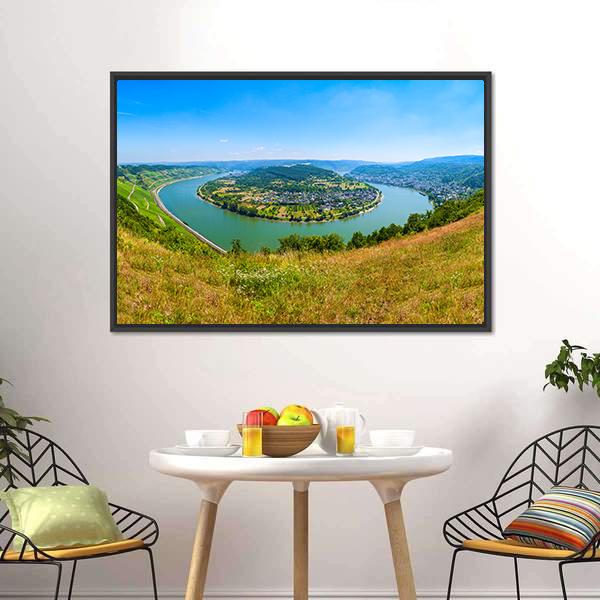 Boppard Town Germany Panoramic Canvas Wall Art-1 Piece-36" x 12"-Tiaracle