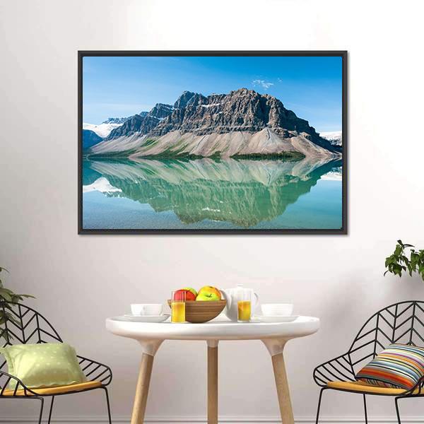 Bow Lake Canada Canvas Wall Art-5 Horizontal-Gallery Wrap-22" x 12"-Tiaracle