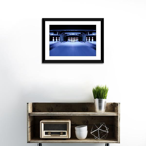 Bowling Pins Panoramic Canvas Wall Art-1 Piece-36" x 12"-Tiaracle