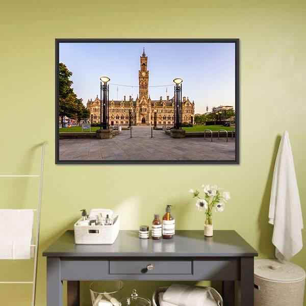 Bradford Town Hall Canvas Wall Art-3 Horizontal-Gallery Wrap-25" x 16"-Tiaracle