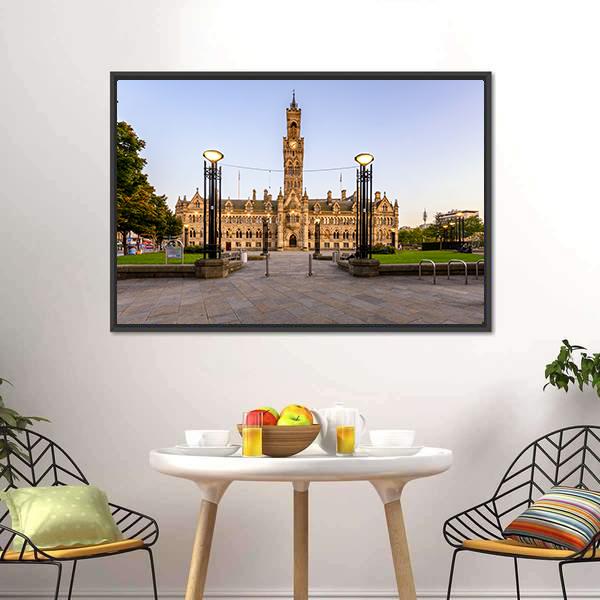 Bradford Town Hall Canvas Wall Art-3 Horizontal-Gallery Wrap-25" x 16"-Tiaracle