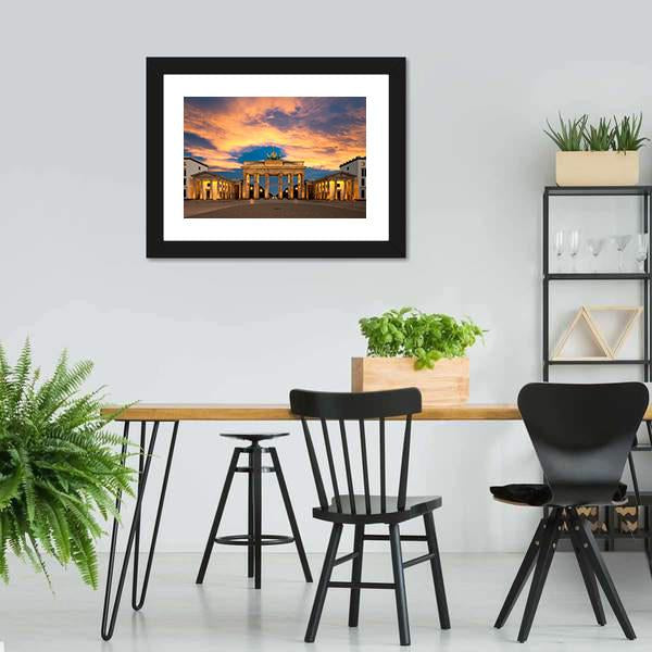 Brandenburg Gate Germany Canvas Wall Art-3 Horizontal-Gallery Wrap-25" x 16"-Tiaracle