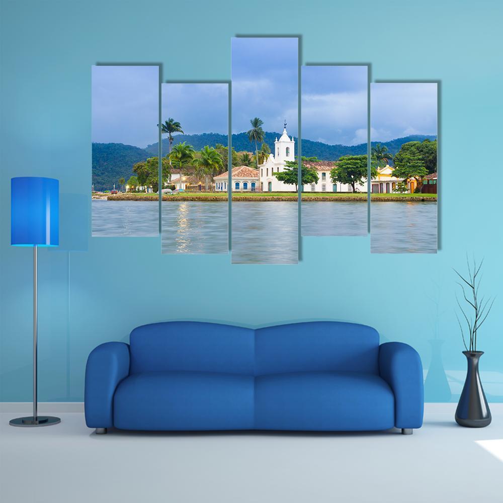 Brazilian Imperial Town Canvas Wall Art-5 Pop-Gallery Wrap-47" x 32"-Tiaracle
